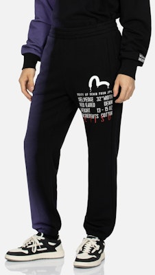 EVISU 塗鴉海鷗圖案直筒休閒長褲 男款 2EAHTM3SP8050STCT 1