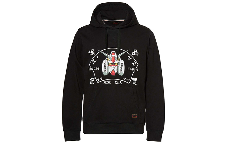 EVISU Gundam Shield Logo Hoodie Black 2EAGUM0SW442XX