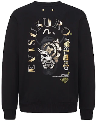 EVISU Hannya Oni Montage Print Sweatshirt Hitam 2ESGNM1SW322LF Buy EVISU Hannya Oni Montage Print Sweatshirt Hitam 2ESGNM1SW322LF