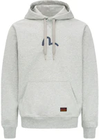 EVISU Hoodie Small Seagull Logo Print Heather Grey 0ELBSM0SW320XXCT EVISU Hoodie Small Seagull Logo Print Heather Grey 0ELBSM0SW320XXCT