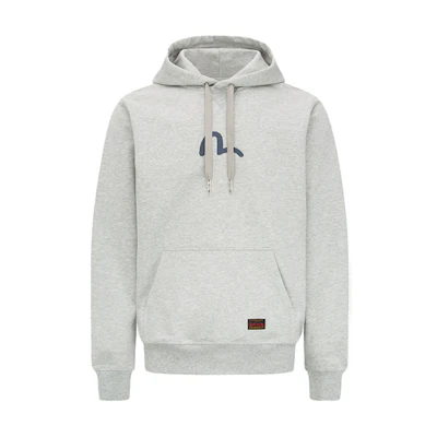 EVISU Hoodie Small Seagull Logo Print Heather Grey 0ELBSM0SW320XXCT