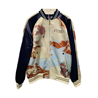 EVISU Jacquard Embroidered Jacket Brown 2EAHTM2JK706XXPL
