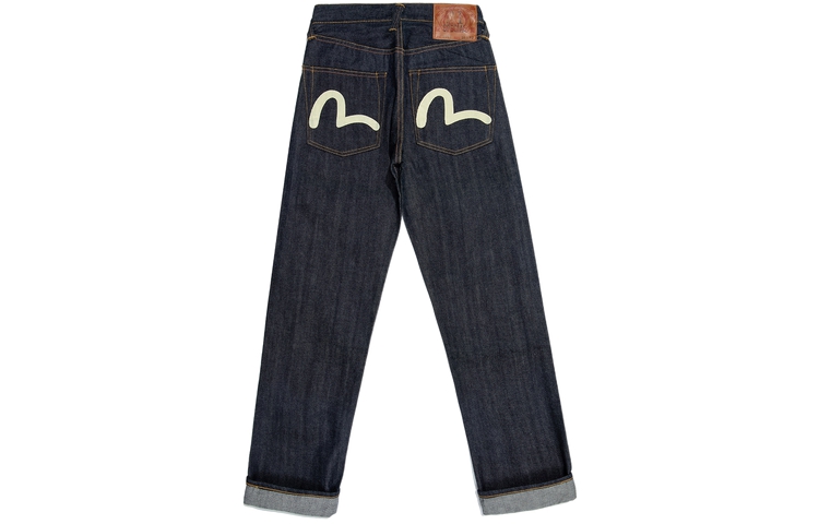 EVISU Japan Made Loose Fit Seagull Print  Denim Jeans. 2EAJXM2JE111LFCTINDX