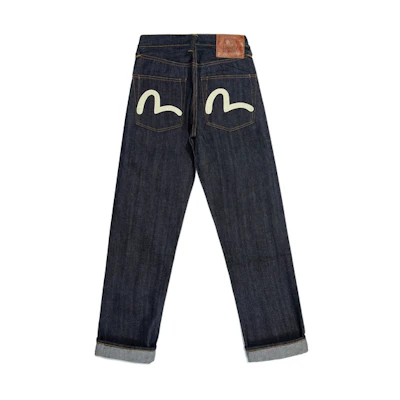 EVISU Japan Made Loose Fit Seagull Print Denim Jeans. 2EAJXM2JE111LFCTINDX