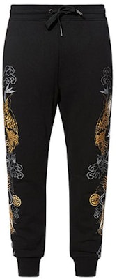 EVISU 鯉魚標誌圖案休閒黑色運動褲. 1EAHTM9SP415XX Order EVISU 鯉魚標誌圖案休閒黑色運動褲. 1EAHTM9SP415XX