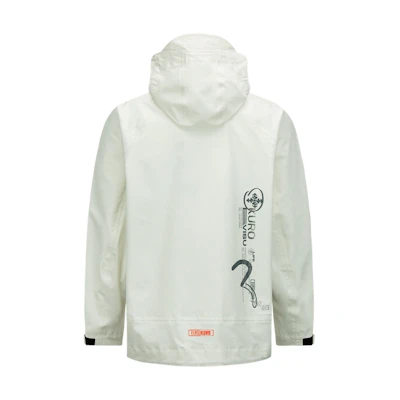 EVISU KURO 23SS Patchwork Windbreaker Jacket Beige Men’s 2ESGNM3JK771LFPL