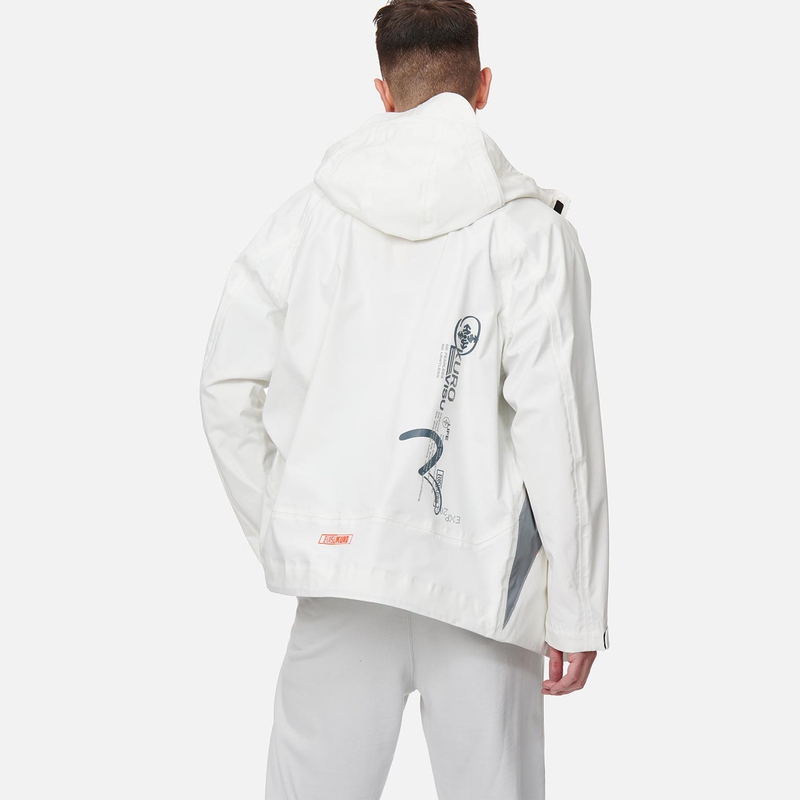 EVISU KURO 23SS Patchwork Windbreaker Jacket Beige Men’s 2ESGNM3JK771LFPL 圖 4