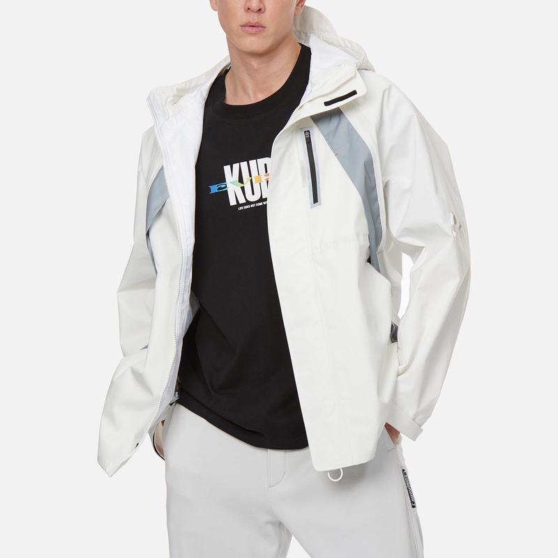 EVISU KURO 23SS Patchwork Windbreaker Jacket Beige Men’s 2ESGNM3JK771LFPL 圖 5