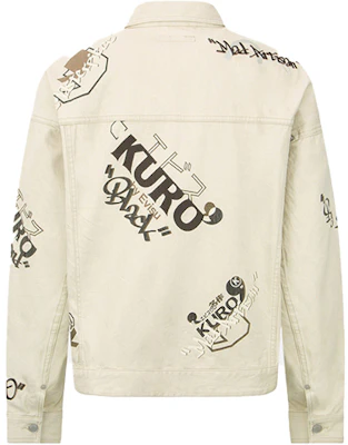 Chaqueta Vaquera EVISU KURO AW22 Estampado Total Hombre Color Avena. 2EAGNM2DJ773FFCT Lookbook Chaqueta Vaquera EVISU KURO AW22 Estampado Total Hombre Color Avena. 2EAGNM2DJ773FFCT
