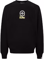 Order EVISU KURO AW22 Hannya Skull Embroidered Logo Long Sleeve Sweatshirt 2EAGNM2SW459RXCT