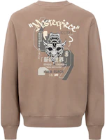 Sizing EVISU KURO AW22 Hannya Skull Embroidered Logo Long Sleeve Sweatshirt 2EAGNM2SW459RXCT