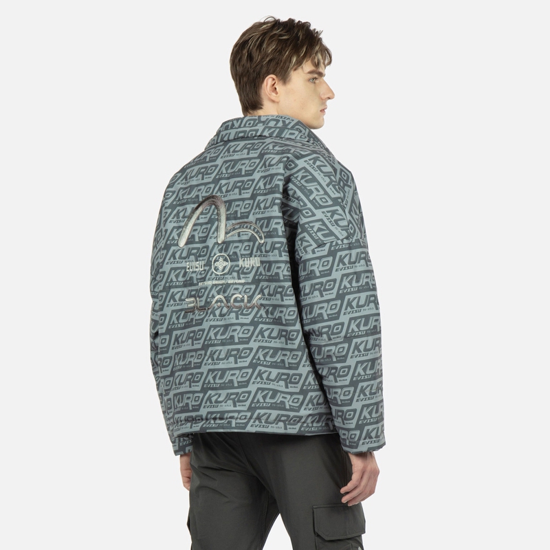 EVISU KURO AW22 Multicolor Alphabet Print Jacket 2EAGNM2JK709LFPQ 圖 5
