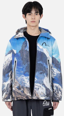 EVISU KURO FW22 雪山印花羽絨外套 多色款 2EAGNM2NJ704XXPL Shop EVISU KURO FW22 雪山印花羽絨外套 多色款 2EAGNM2NJ704XXPL