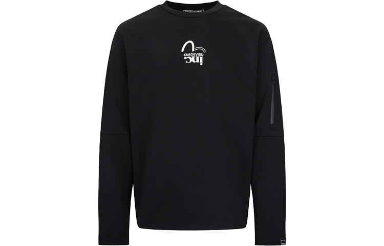 EVISU KURO Seagull Print Slim Fit Sweatshirt Black - 2EAGNM2SW468XXCP