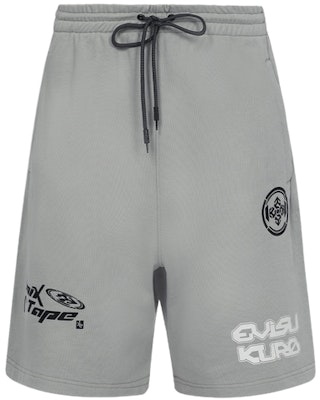 EVISU KURO SS24 Celana Pendek Wide-Leg dengan Multilogo & Slogan Print. 2ESGNM4ST5244RXCT Order EVISU KURO SS24 Celana Pendek Wide-Leg dengan Multilogo & Slogan Print. 2ESGNM4ST5244RXCT