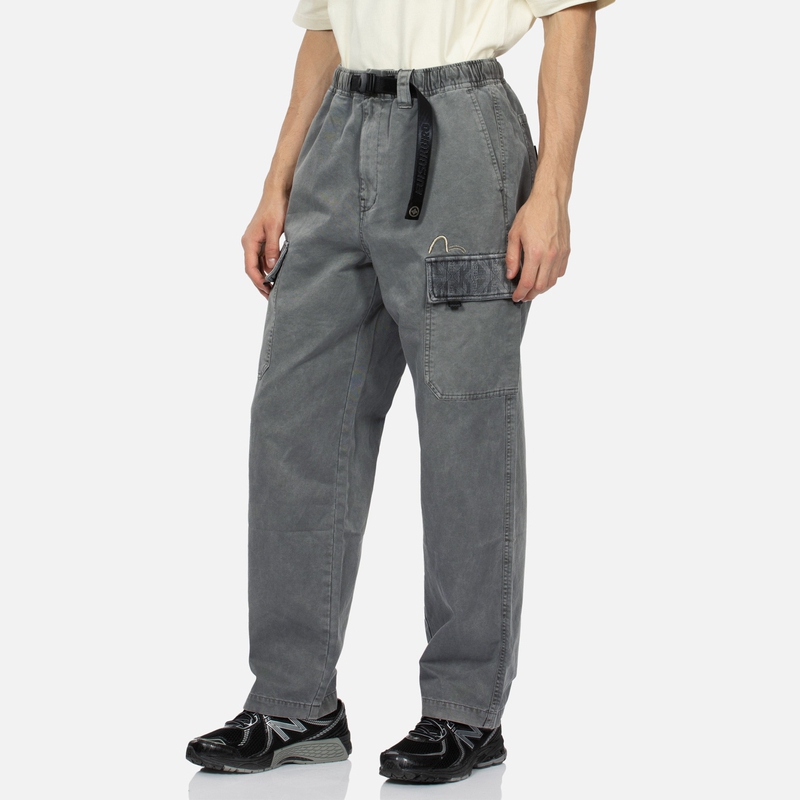 EVISU KURO SS24 All-over Print Wide Pocket Cargo Pants Men Grey 2ESGNM4PT5120LFCT 圖 5