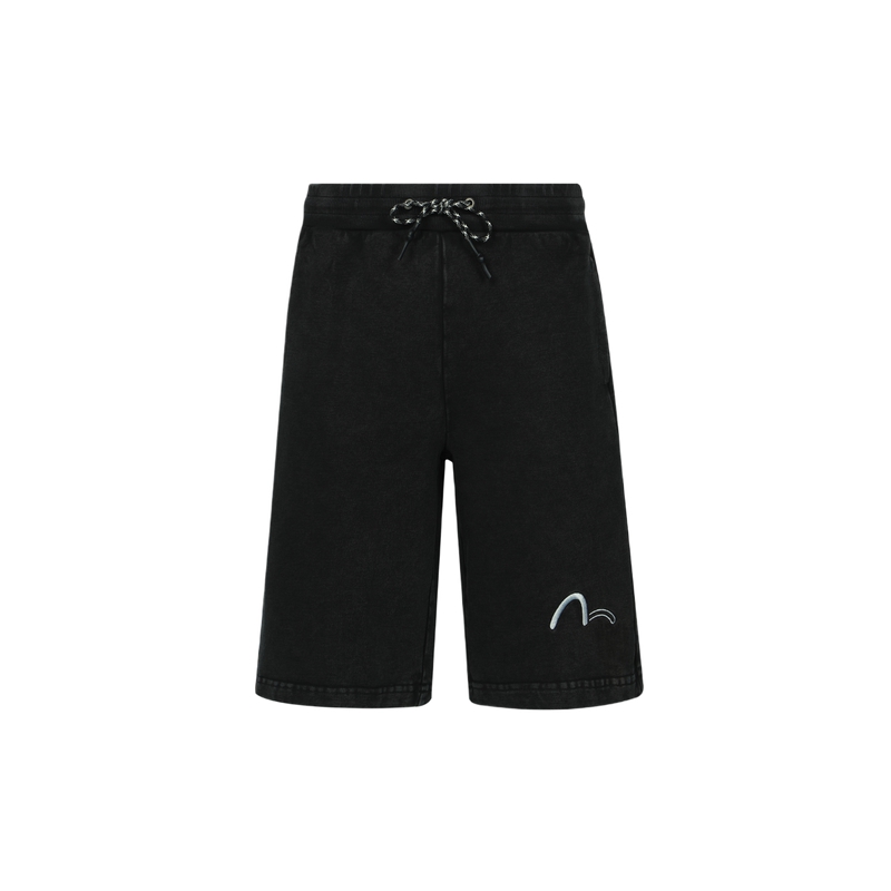 Order EVISU KURO SS24 Celana Pendek Santai Logo Seagull Bordir Hitam. 2ESGNM4ST5182XXCT