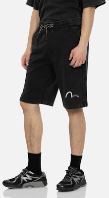 EVISU KURO SS24 Celana Pendek Santai Logo Seagull Bordir Hitam. 2ESGNM4ST5182XXCT Shop EVISU KURO SS24 Celana Pendek Santai Logo Seagull Bordir Hitam. 2ESGNM4ST5182XXCT