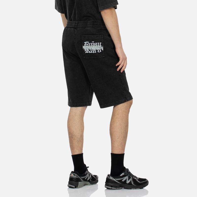 Purchase EVISU KURO SS24 Celana Pendek Santai Logo Seagull Bordir Hitam. 2ESGNM4ST5182XXCT