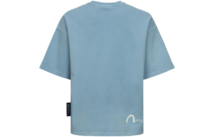 EVISU KURO SS24 Seagull Logo Oversized Short Sleeve Sweatshirt - 2ESGNM4SW5214OSCT 圖 3