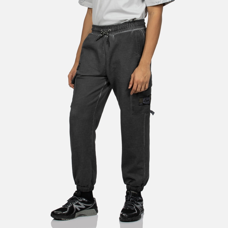 Shop EVISU KURO SS24 洗水質感多袋休閒運動褲 男款 深灰 2ESGNM4SP5174RXCT