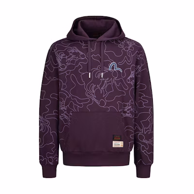 EVISU Linear Graphic Camo Print Sweatshirt Unisex. 2EAHTM1SW336LFCT