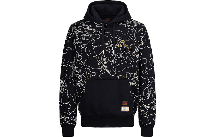 Order EVISU 线性图案迷彩图案印花男女卫衣。 2EAHTM1SW336LFCT