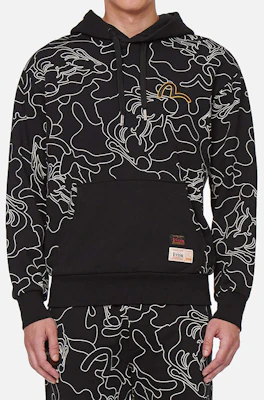 EVISU 线性图案迷彩图案印花男女卫衣。 2EAHTM1SW336LFCT Shop EVISU 线性图案迷彩图案印花男女卫衣。 2EAHTM1SW336LFCT