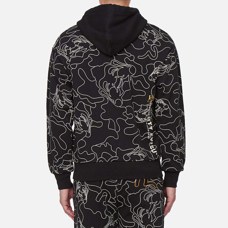 Purchase EVISU 线性图案迷彩图案印花男女卫衣。 2EAHTM1SW336LFCT
