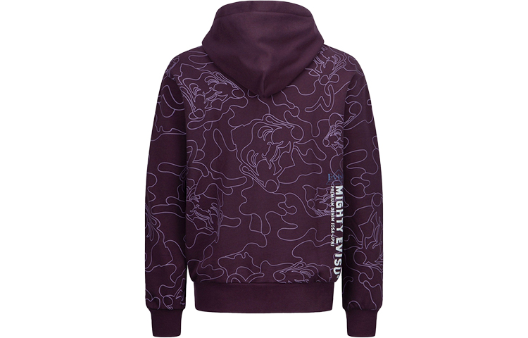 Sizing EVISU 线性图案迷彩图案印花男女卫衣。 2EAHTM1SW336LFCT