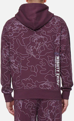 EVISU 线性图案迷彩图案印花男女卫衣。 2EAHTM1SW336LFCT 1