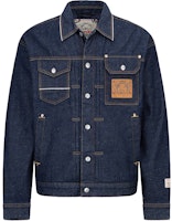 EVISU Logo Embroidered Brushstroke M Casual Denim Jacket Blue Jean. 2EAHTM1DJ740LFCT EVISU Logo Embroidered Brushstroke M Casual Denim Jacket Blue Jean. 2EAHTM1DJ740LFCT