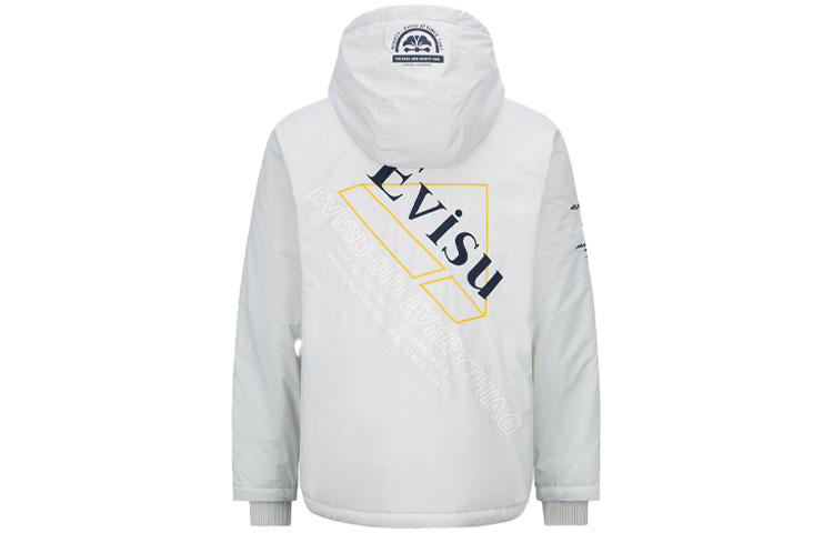 EVISU Logo Embroidered Padded Jacket Light Grey - Stylish & Comfortable 2EAHTM1CT791XXNQ 圖 3