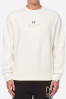 Shop EVISU Logo Gold Print Crewneck Pullover Sweatshirt - 2EAGNM1SW432LFFL