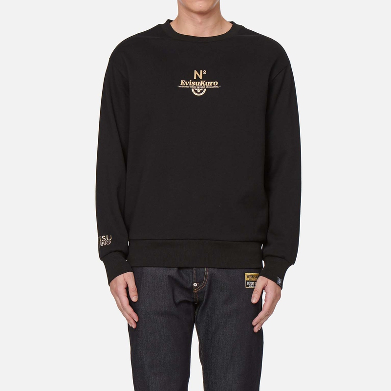 Cheap Sudadera de Cuello Redondo EVISU con Logo Dorado Estampado. 2EAGNM1SW432LFFL