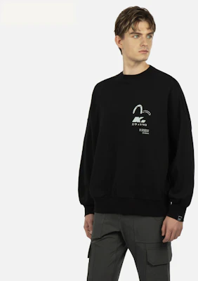 Sudadera de Manga Larga Negra EVISU Logo Gráfico para Hombre 2EAGNM2SW411LFCT Shop Sudadera de Manga Larga Negra EVISU Logo Gráfico para Hombre 2EAGNM2SW411LFCT