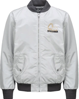 EVISU Logo Long Sleeve Bomber Jacket Ice Gray () 2EAGNM1JK759XXNY Buy EVISU Logo Long Sleeve Bomber Jacket Ice Gray () 2EAGNM1JK759XXNY
