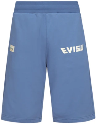 EVISU Logo Print Casual Comfortable Fit Sports Shorts. 2ESHTM3ST374XXCT Lookbook EVISU Logo Print Casual Comfortable Fit Sports Shorts. 2ESHTM3ST374XXCT