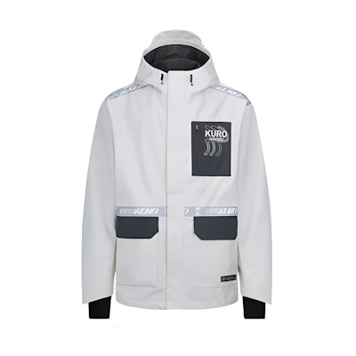 EVISU Logo Print Banner Seal Hoodie Jacket White 2EAGNM1JK766SLPL