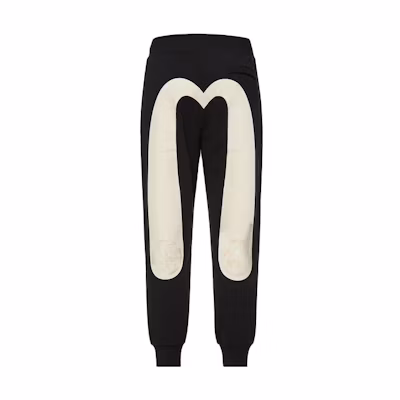 EVISU Logo Print Drawstring Jogger Knit Sweatpants for Men. 2ESHTM2SP386XXCT