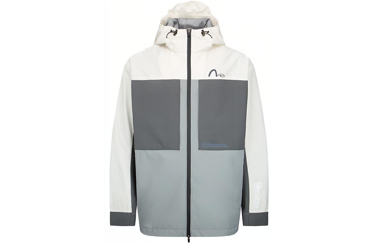 EVISU Logo Printed Colorblock Windbreaker Jacket  Multicolor 2EAGNM2JK704SLPL