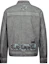 Buy EVISU ロゴ プリント ウォッシュド シングルブレスト ジャケット - ライトグレー 2ESGNM3JK746XXCT