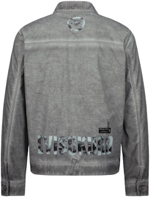 EVISU ロゴ プリント ウォッシュド シングルブレスト ジャケット - ライトグレー 2ESGNM3JK746XXCT Order EVISU ロゴ プリント ウォッシュド シングルブレスト ジャケット - ライトグレー 2ESGNM3JK746XXCT