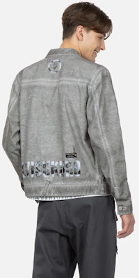 EVISU ロゴ プリント ウォッシュド シングルブレスト ジャケット - ライトグレー 2ESGNM3JK746XXCT Purchase EVISU ロゴ プリント ウォッシュド シングルブレスト ジャケット - ライトグレー 2ESGNM3JK746XXCT
