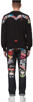 EVISU 福神標誌印花黑色圓領衛衣 男女款 2ESMOM2SW450XXCT Purchase EVISU 福神標誌印花黑色圓領衛衣 男女款 2ESMOM2SW450XXCT