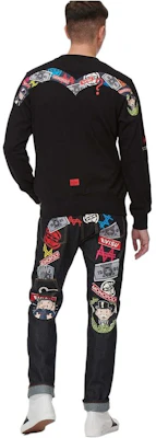 EVISU 福神標誌印花黑色圓領衛衣 男女款 2ESMOM2SW450XXCT Details for EVISU 福神標誌印花黑色圓領衛衣 男女款 2ESMOM2SW450XXCT