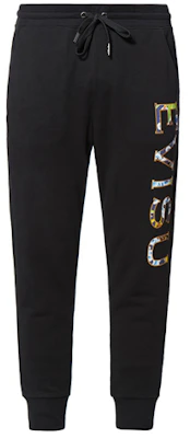 EVISU 男士黑色鲤鱼樱花字母图案运动裤. 1EAHTM9SP412XX Order EVISU 男士黑色鲤鱼樱花字母图案运动裤. 1EAHTM9SP412XX