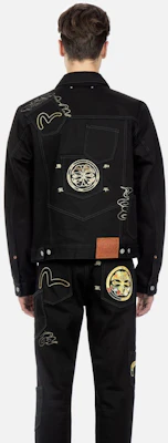 EVISU Jaket Lelaki Hitam Logo Seagull Street Style Hip-Hop Single-Breasted 2ESHTM3DJ116XXCS Details for EVISU Jaket Lelaki Hitam Logo Seagull Street Style Hip-Hop Single-Breasted 2ESHTM3DJ116XXCS