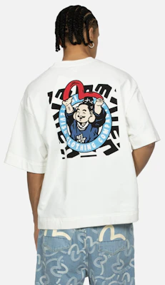 EVISU 男款寬鬆佛頭與海鷗圖案圓領T恤 2ESHTM4WS1052OSCT Shop EVISU 男款寬鬆佛頭與海鷗圖案圓領T恤 2ESHTM4WS1052OSCT