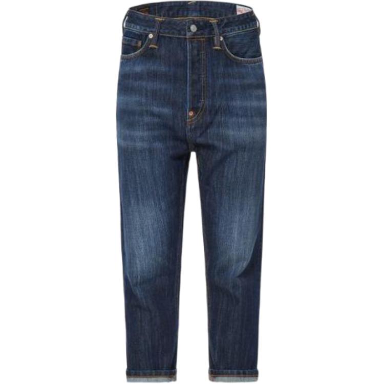 EVISU Mid-Waist Zipper Denim Jeans for Men 2ESHTM2JE10827CP